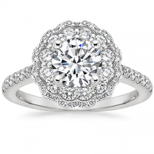 Rosa Halo CVD Lab Diamond Engagement Ring(1 5/8  ct. tw.)