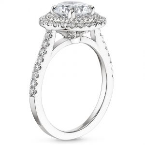 Soleil Halo CVD Lab Diamond Engagement Ring(1 1/2 ct. tw.)