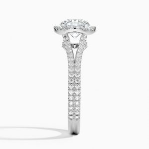 Fortuna Halo CVD Lab Diamond Engagement Ring