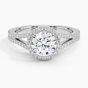 Fortuna Halo CVD Lab Diamond Engagement Ring