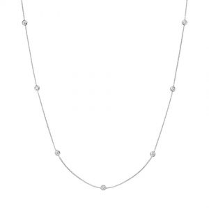 Bezel Strand CVD Lab Diamond Necklace (2/3 ct. tw)