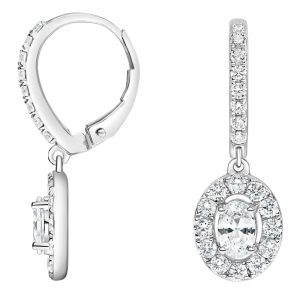 Ovaa CVD Lab Diamond Halo Drop Earrings (2 ct. tw.)