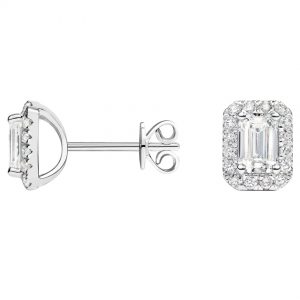 Emera CVD Lab Created Diamond Halo Stud Earrings (1 1/2 ct. tw.)