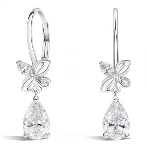 Blosome CVD Lab Diamond Drop Earrings (2 1/4 ct. tw.)