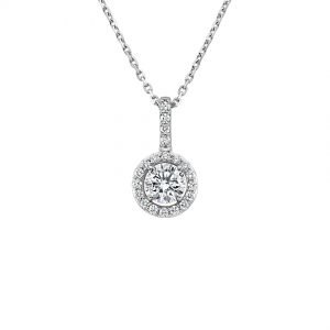 Florry CVD Lab Created Diamond Halo Pendant (1 ct. tw.)