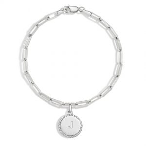 Engravable Diamond Disc Charm