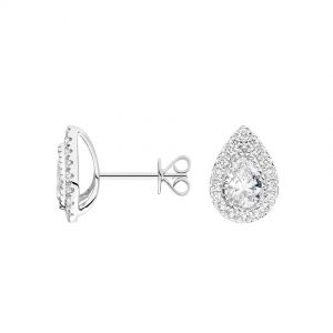 Peary CVD Lab Created Diamond Halo Stud Earrings (1 1/2 ct. tw.)