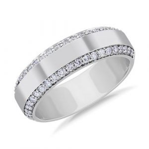 Beveled Edge Diamond Band