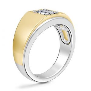 Two-Tone Solitaire Engagement Ring