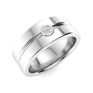 Sculpted Affection wedding ring