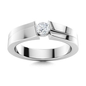 Sculpted Love wedding ring