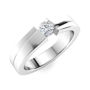 Sculpted Love wedding ring